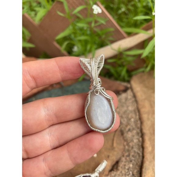 Sterling Silver Moonstone Pendant - Picture 8 of 10